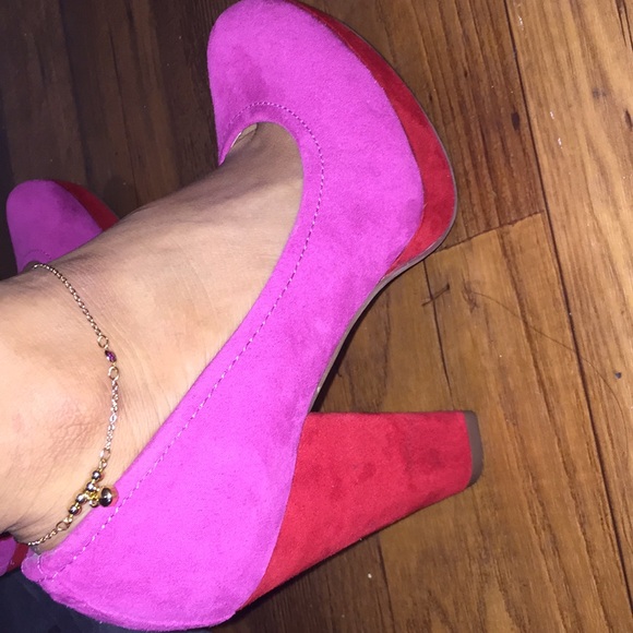 Limelight Shoes - Limelight pink and red heels